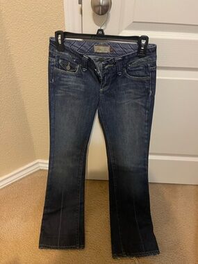 PAIGE Dark Blue Flare Jeans